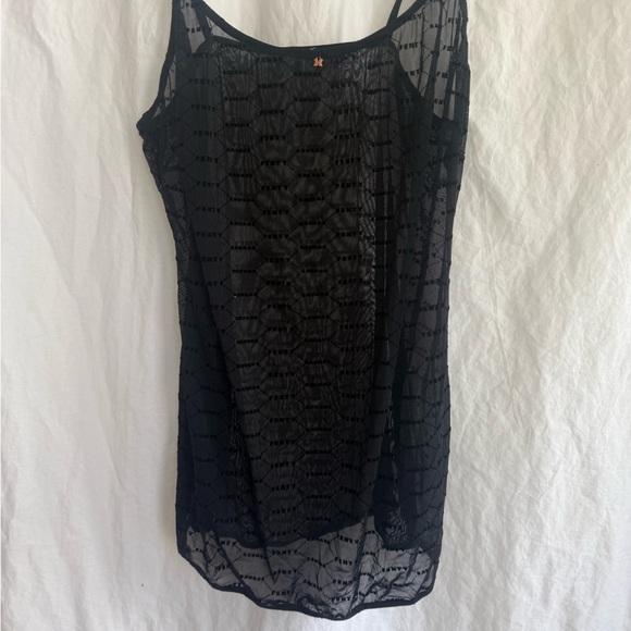 Savage X Fenty sheer black lingerie dress Size Large - Picture 3 of 14